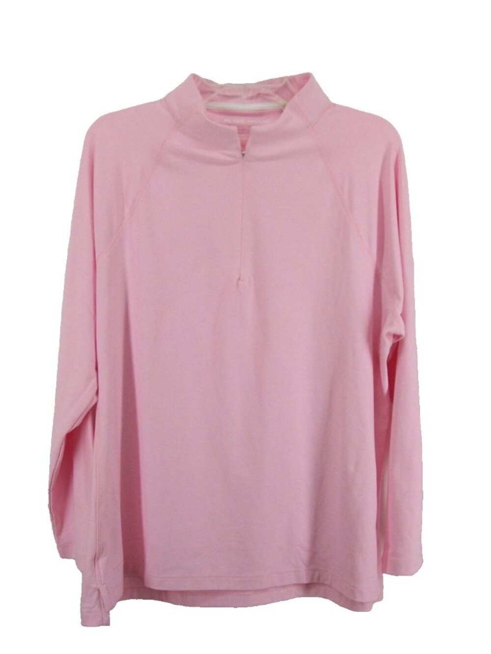 Peter Millar Womens Melange 1/4 Zip Top XXL 2X Pullover Pink Long Sleeve UPF 50+